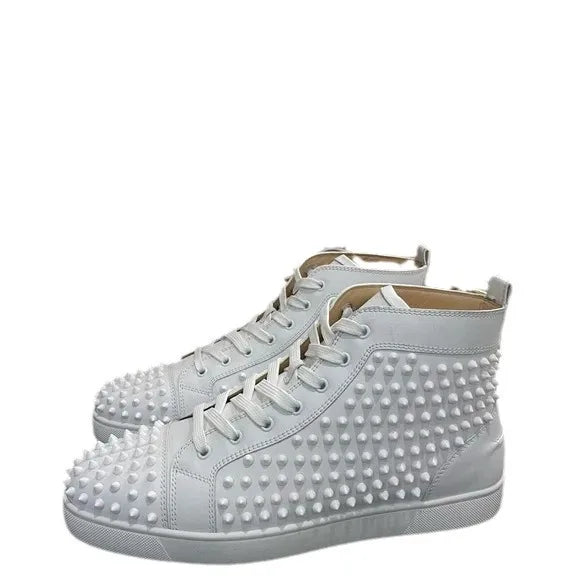 Sneakers Montantes Homme Toile Rivets à Lacets – CLEVI Paris
