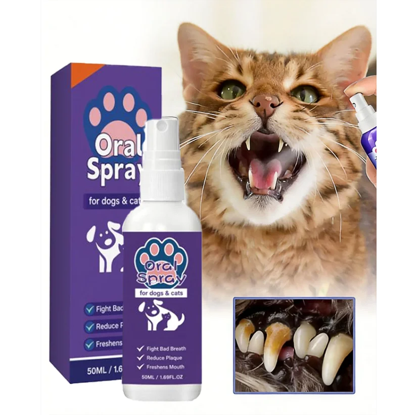 Spray buccal 30 ml et lingettes animaux – CLEVI Paris