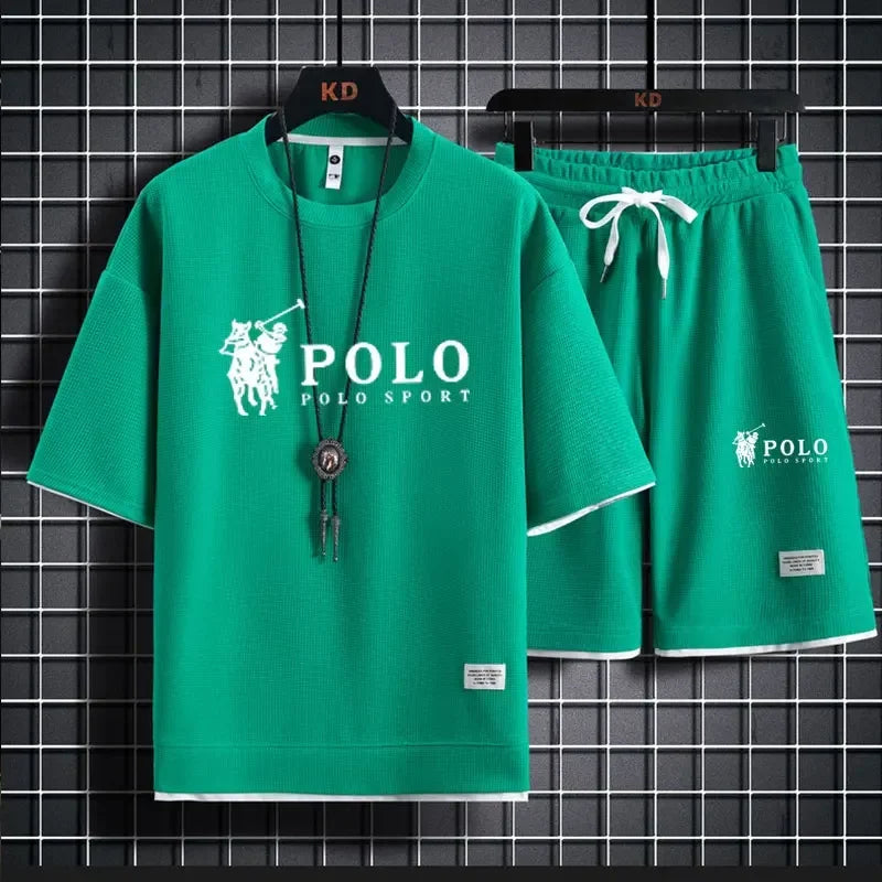 Ensemble Sport Homme T-Shirt + Short Jogging Été – CLEVI Paris