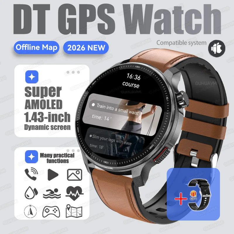 Montre GPS DTG6 AMOLED cartes hors ligne – CLEVI Paris