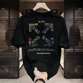 T-Shirt Unisexe Motif Floral 100% Coton Loose Fit Manches Courtes Streetwear S à XXXL 2 Coloris – CLEVI Paris