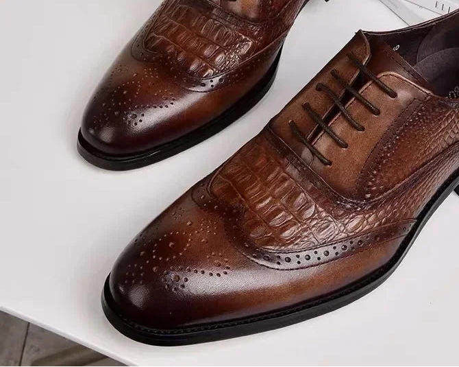 Chaussures Oxford homme en similicuir – CLEVI Paris