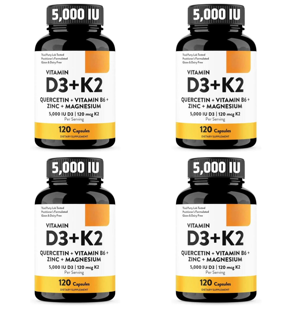 Vitamine D3 K2, flacon de 120 unités – CLEVI Paris