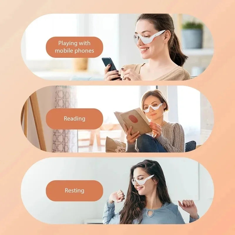 Lunettes de massage EMS à lumière rouge – CLEVI Paris