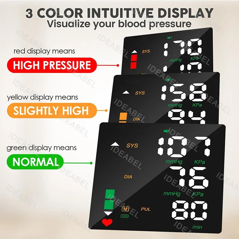 Tensiomètre Poignet LCD Rechargeable Vocal Auto 18 Designs – CLEVI Paris