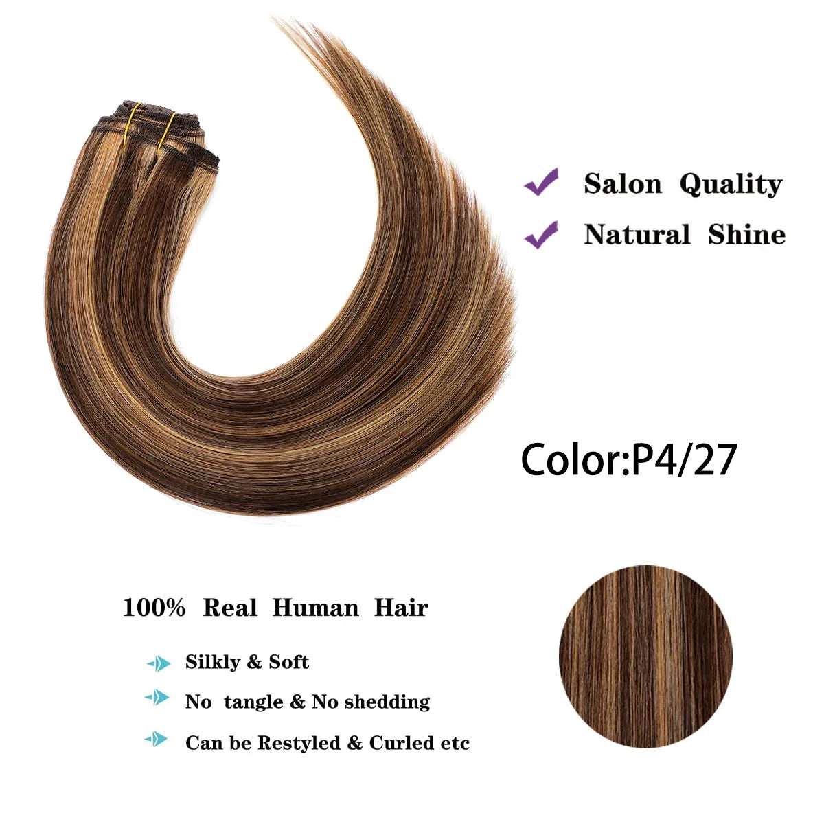 Extensions Clip-In Cheveux Humains Brésiliens – CLEVI Paris
