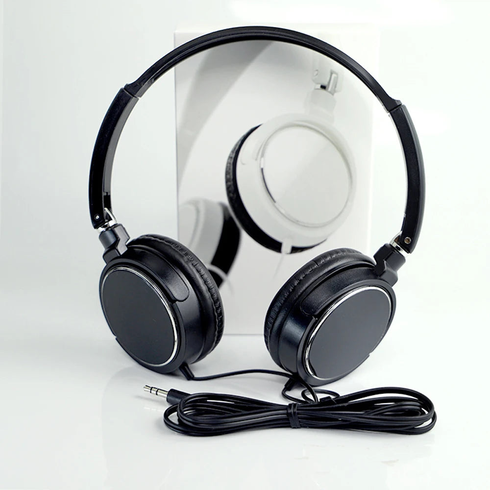 Casque Filaire Pliable Jack 3,5mm Basses Stéréo 40mm – CLEVI Paris