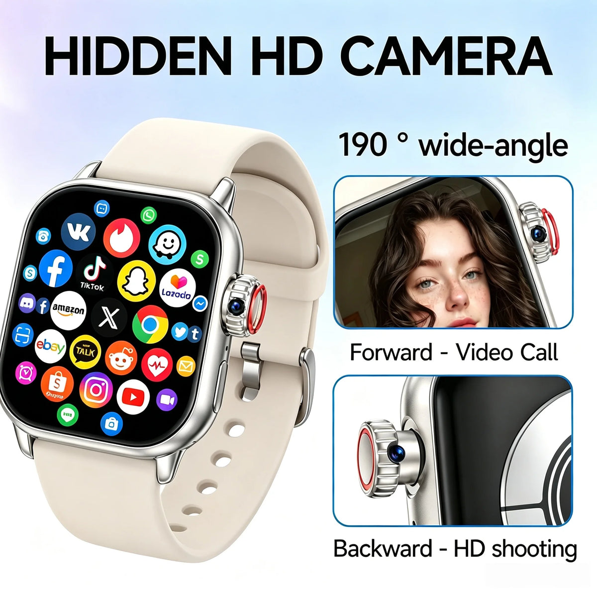Montre Android YOCUBY M16 4G avec caméra – CLEVI Paris