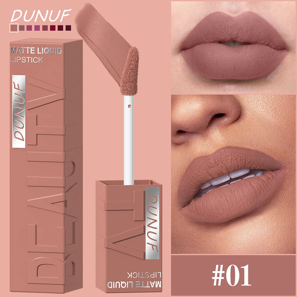 Gloss Lèvres Mat Velvet Tube Carré Waterproof Longue Tenue 8 Teintes – CLEVI Paris