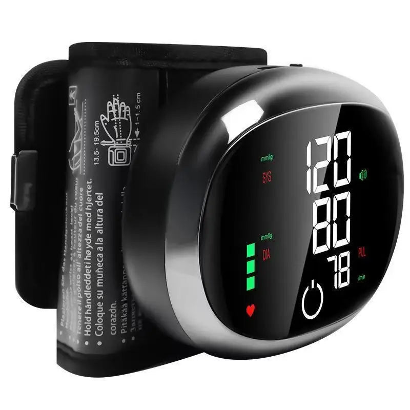 Tensiomètre Poignet Tactile Vocal Rechargeable Écran LCD Intelligent – CLEVI Paris