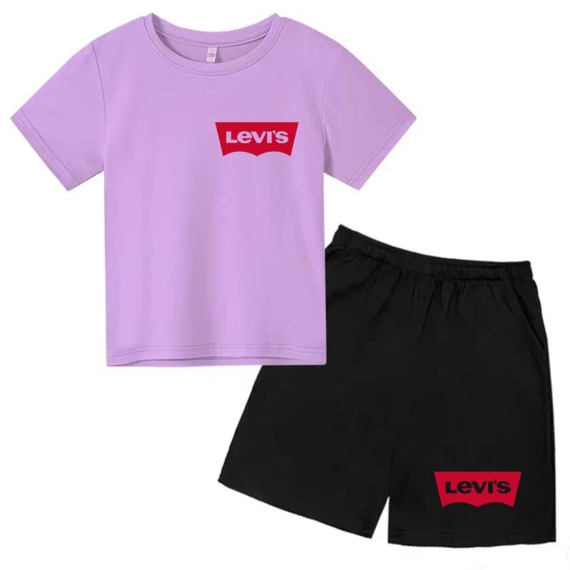 Ensemble enfant t-shirt et short imprimé – CLEVI Paris