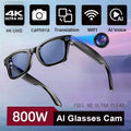 Lunettes IA 800W Caméra Double Objectif Bluetooth Traduction – CLEVI Paris