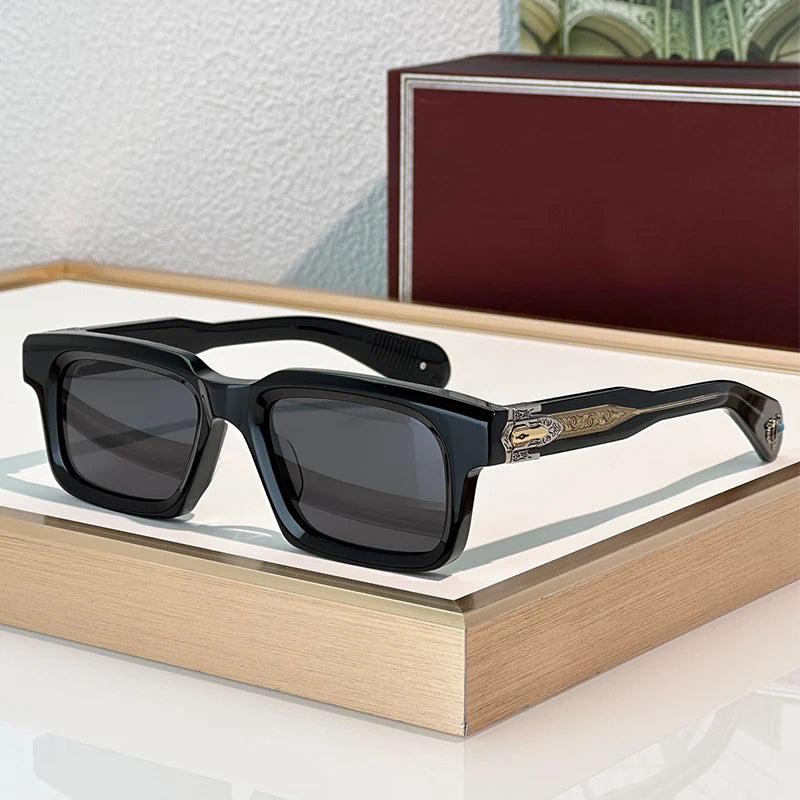 Lunettes de Soleil Homme Acétate Rectangle UV400 – CLEVI Paris