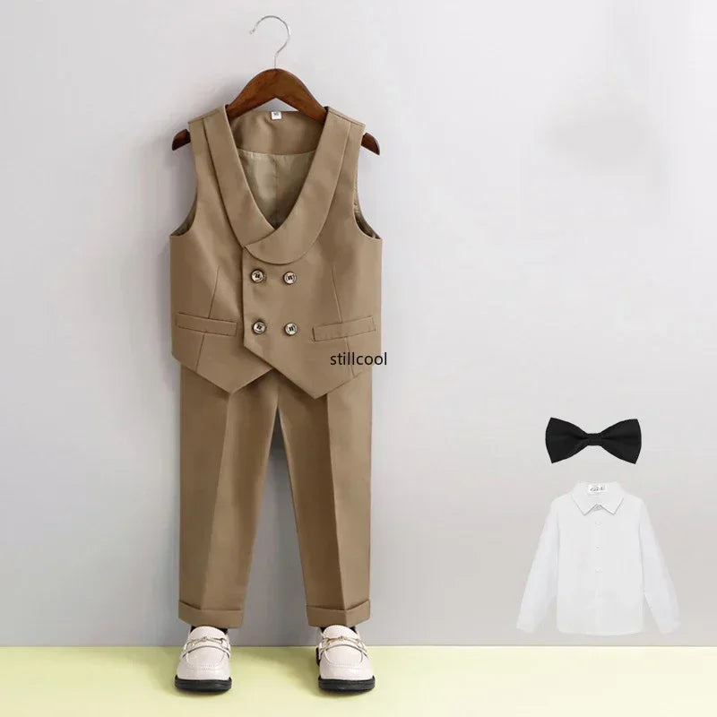 Costume garçon rayé de cérémonie – CLEVI Paris