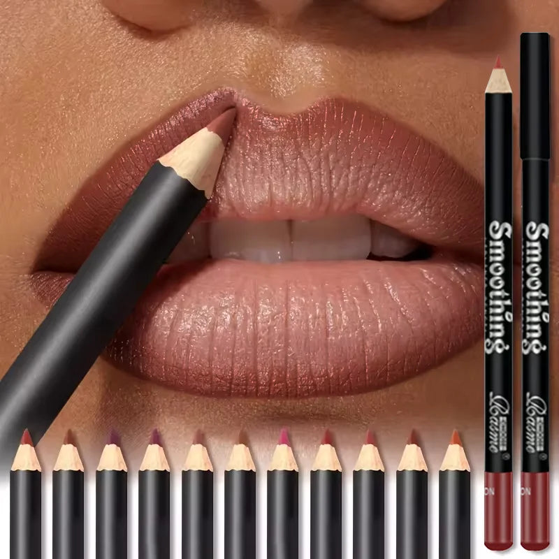 Crayon Contour Lèvres Mat Waterproof Longue Tenue 6 Teintes – CLEVI Paris