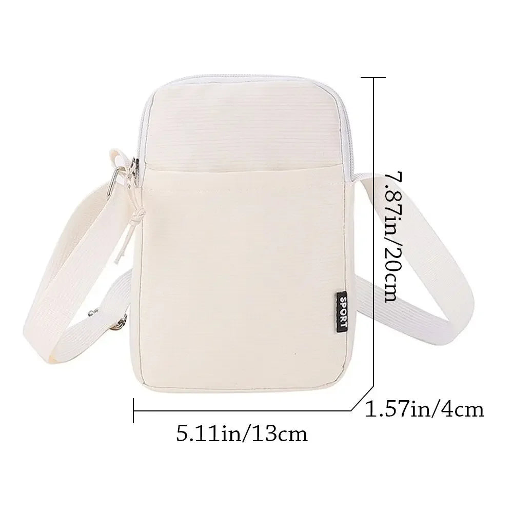 Mini Sac Toile Unisexe Croisé Téléphone 20x13cm Résistant Eau – CLEVI Paris