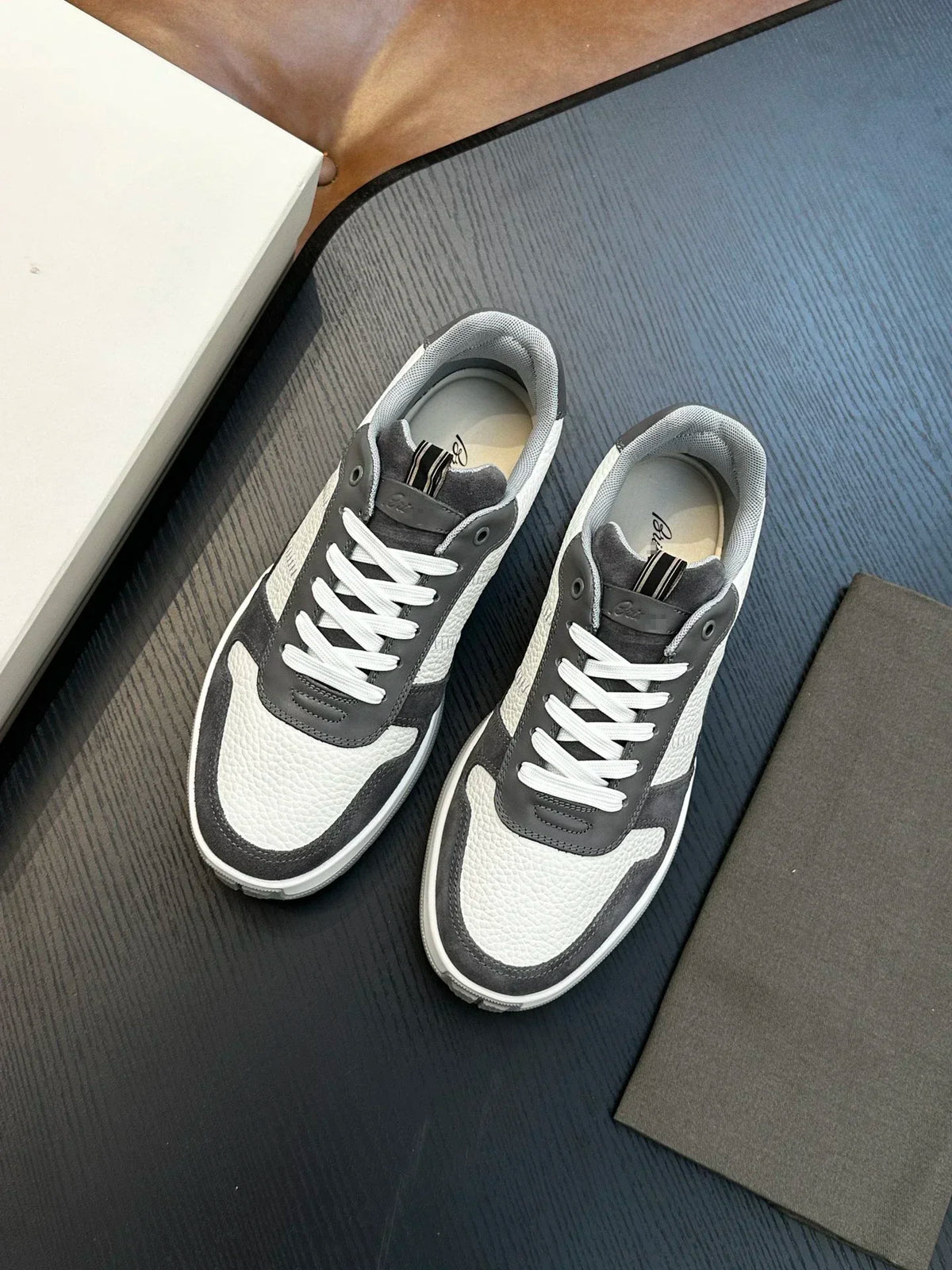 Sneakers Homme Cuir Véritable Vachette OECHSLI – Casual Business Respirantes – 6 Coloris, Pointures 38 à 46 – CLEVI Paris