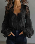 Chemisier Femme Élégant à Manches Bouffantes – CLEVI Paris
