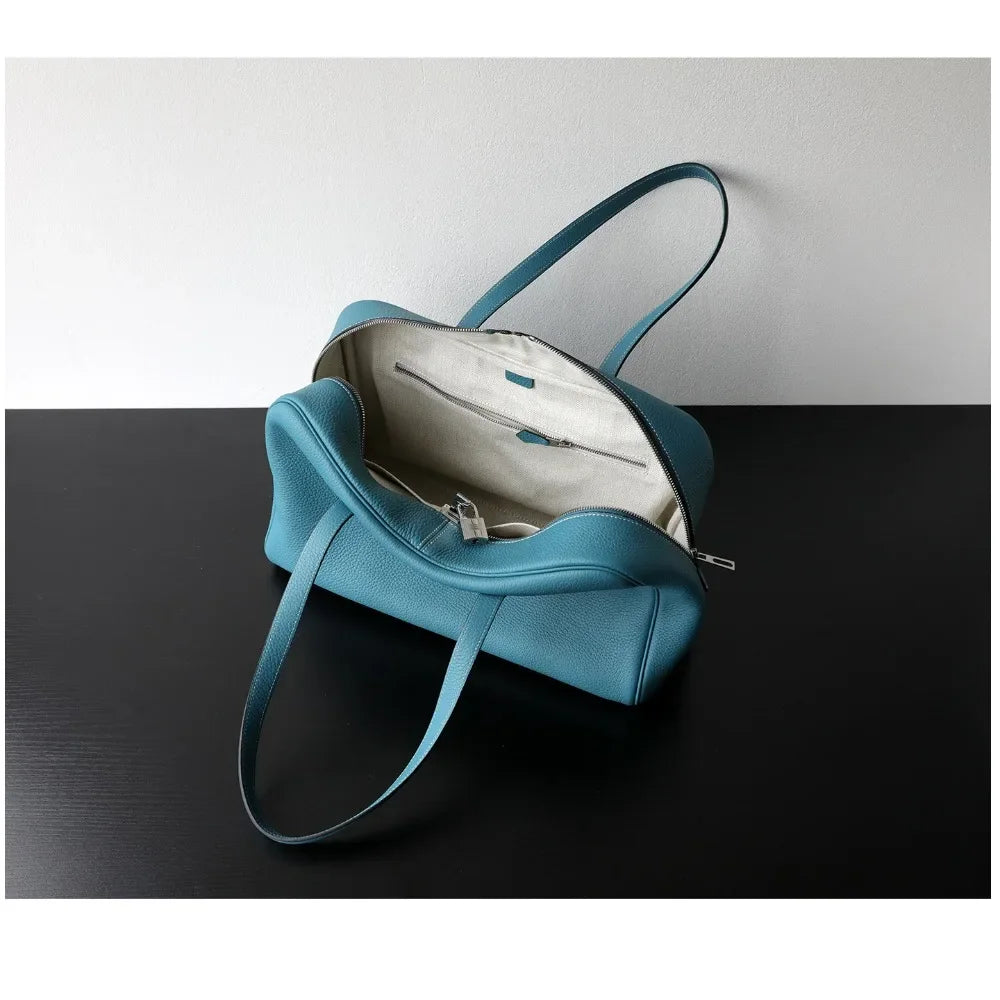Sac Cuir Véritable Minimaliste Grande Capacité Femme – CLEVI Paris