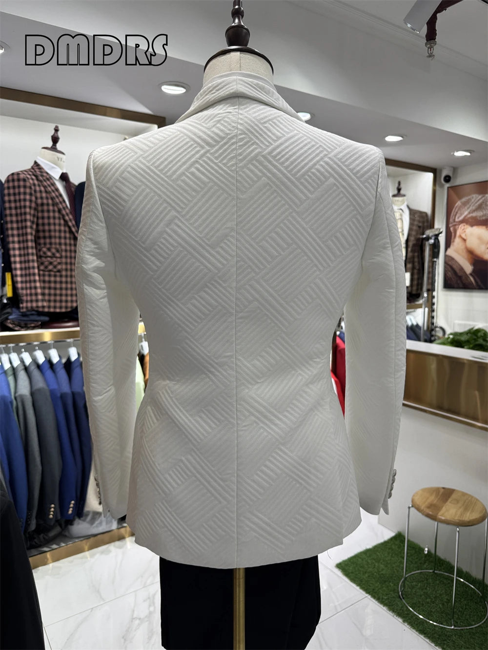 Costume de Mariage Homme 3 Pièces Col Châle – CLEVI Paris