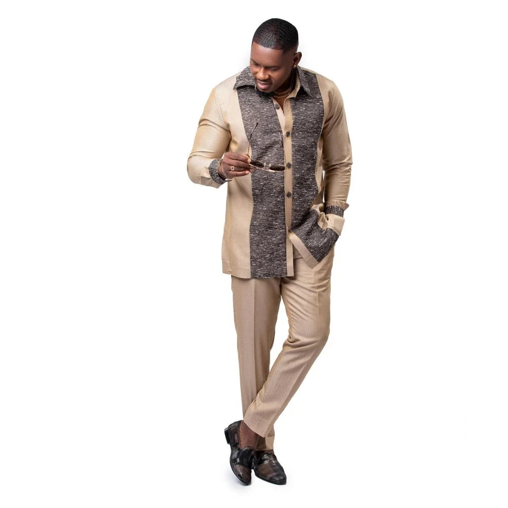 Ensemble Traditionnel Africain Homme Kaunda – CLEVI Paris