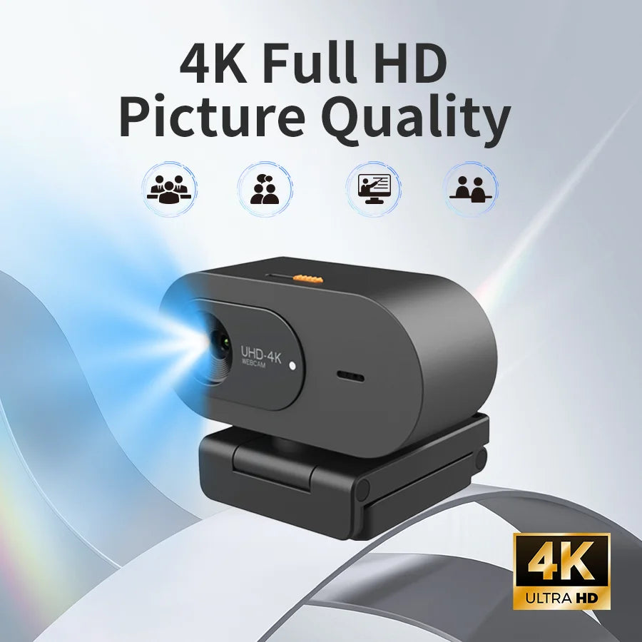 Webcam 4K USB Rotative Conférence PC Mac – CLEVI Paris