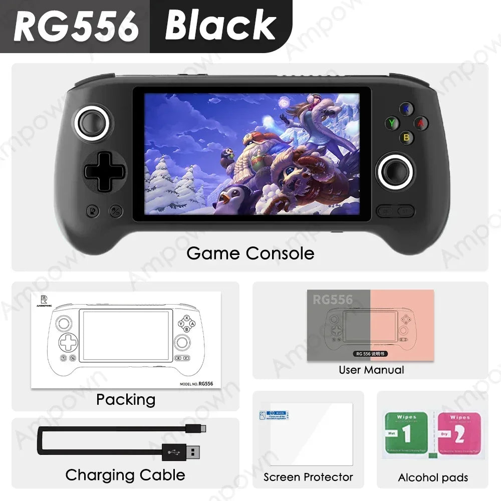 Console Anbernic RG556 AMOLED pack 128 Go – CLEVI Paris