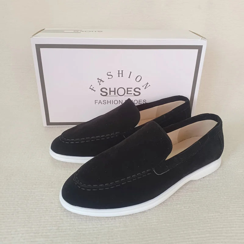 Mocassins Suède Homme Slip-On – CLEVI Paris