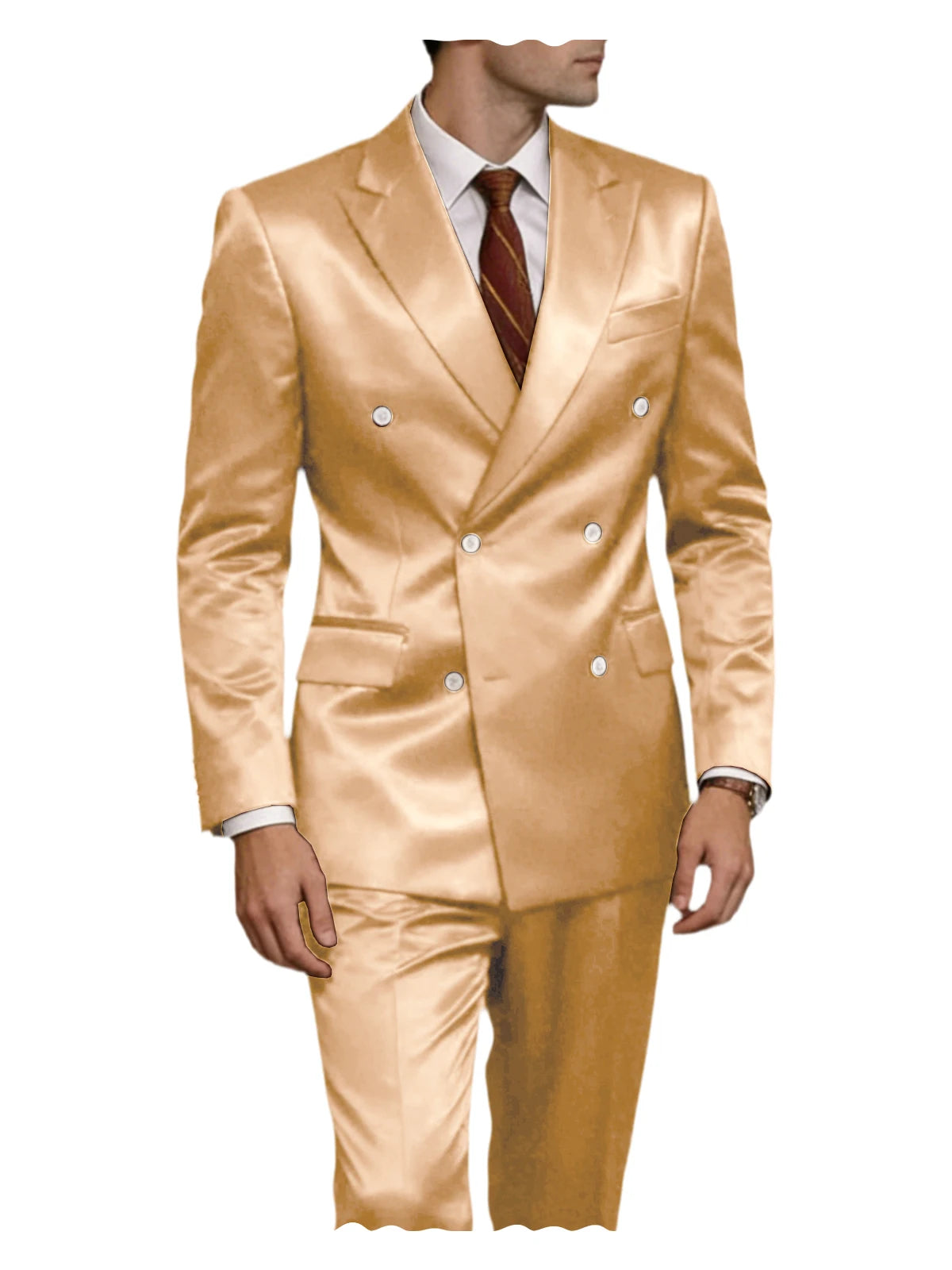 Smoking homme 2 pièces en satin – CLEVI Paris