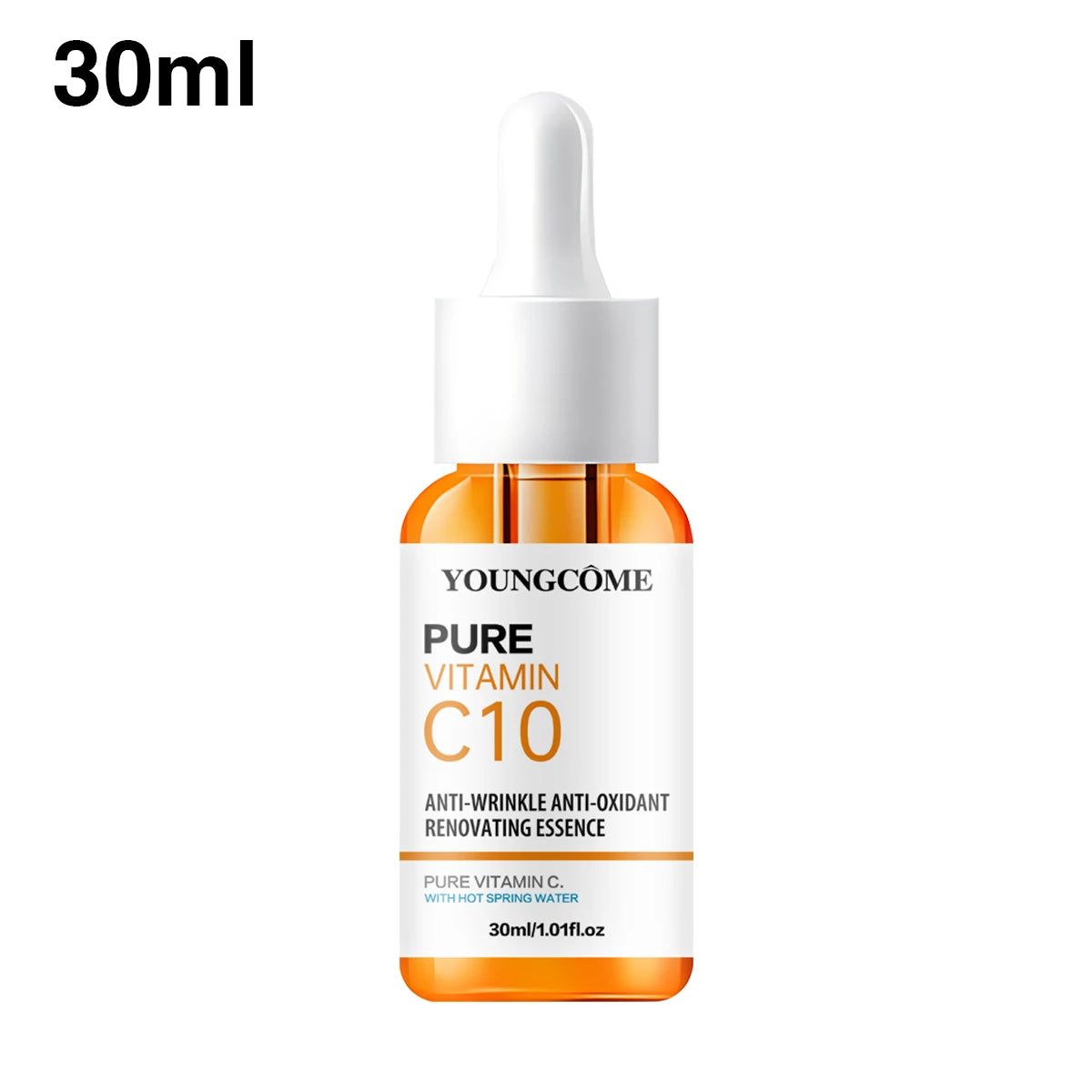 Sérum Éclat Vitamine C & Acide Hyaluronique YOUNGCOME – Anti-Taches & Anti-Âge – CLEVI Paris