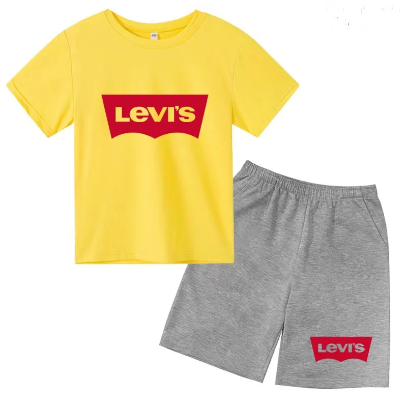 Ensemble enfant t-shirt et short imprimé – CLEVI Paris