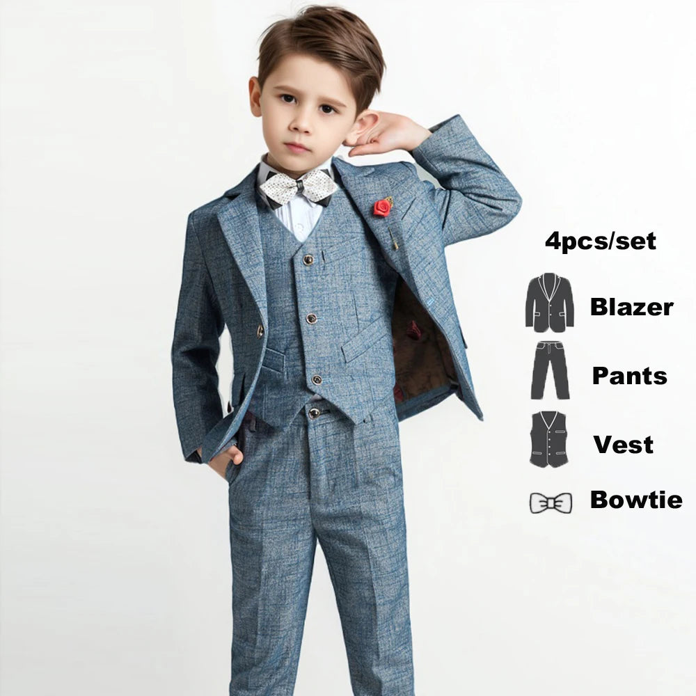Costume garçon à carreaux, plusieurs ensembles – CLEVI Paris