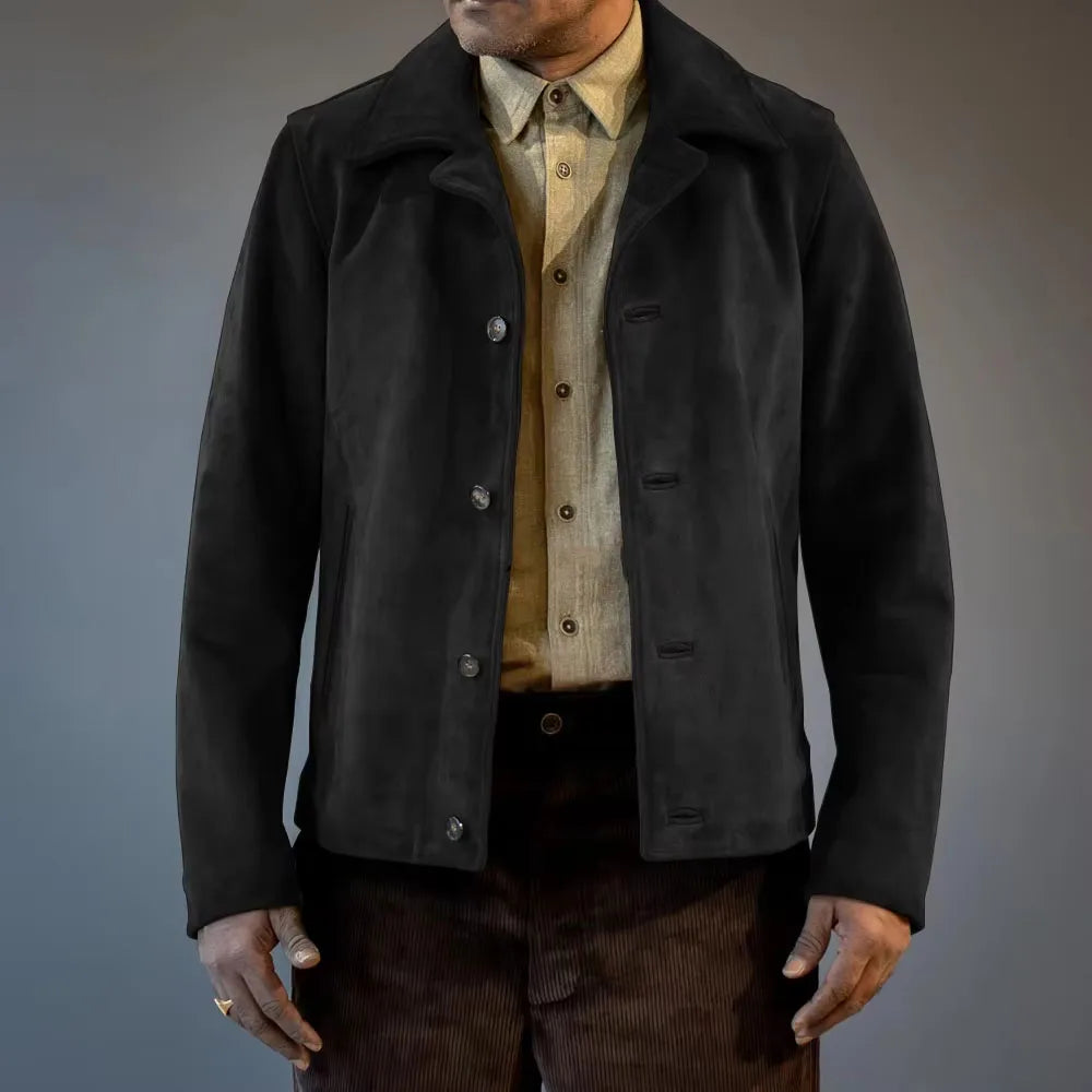 Veste effet daim vintage homme – CLEVI Paris