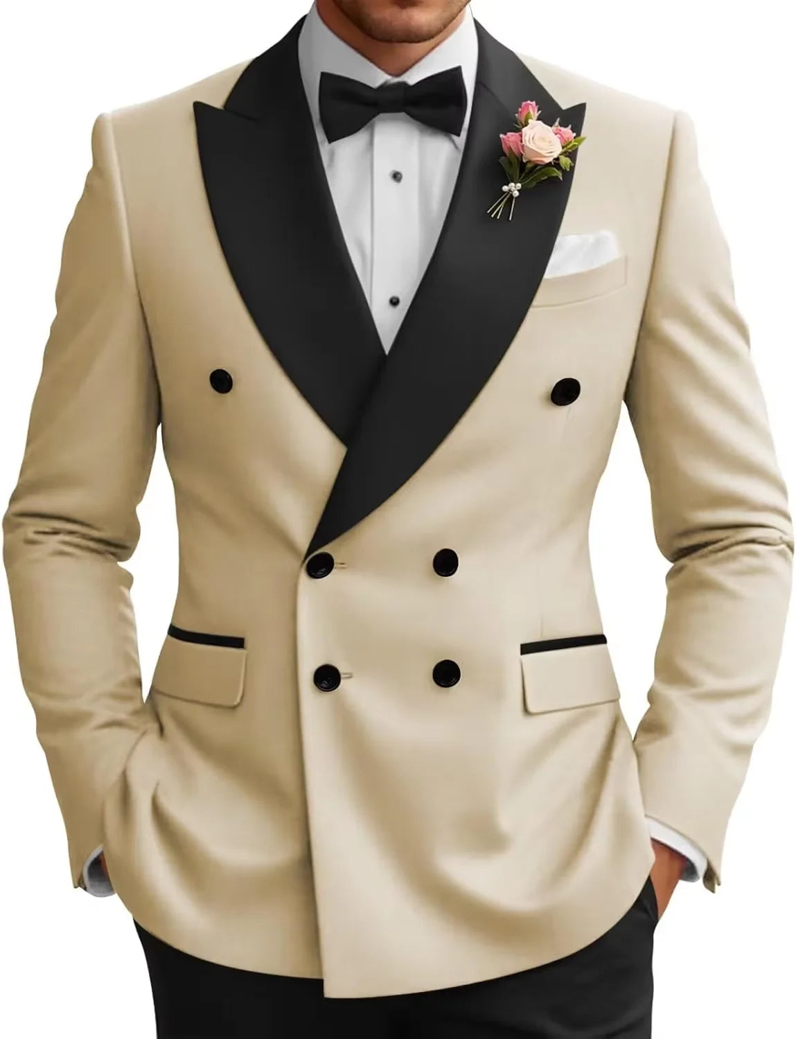 Veste de smoking croisée homme – CLEVI Paris
