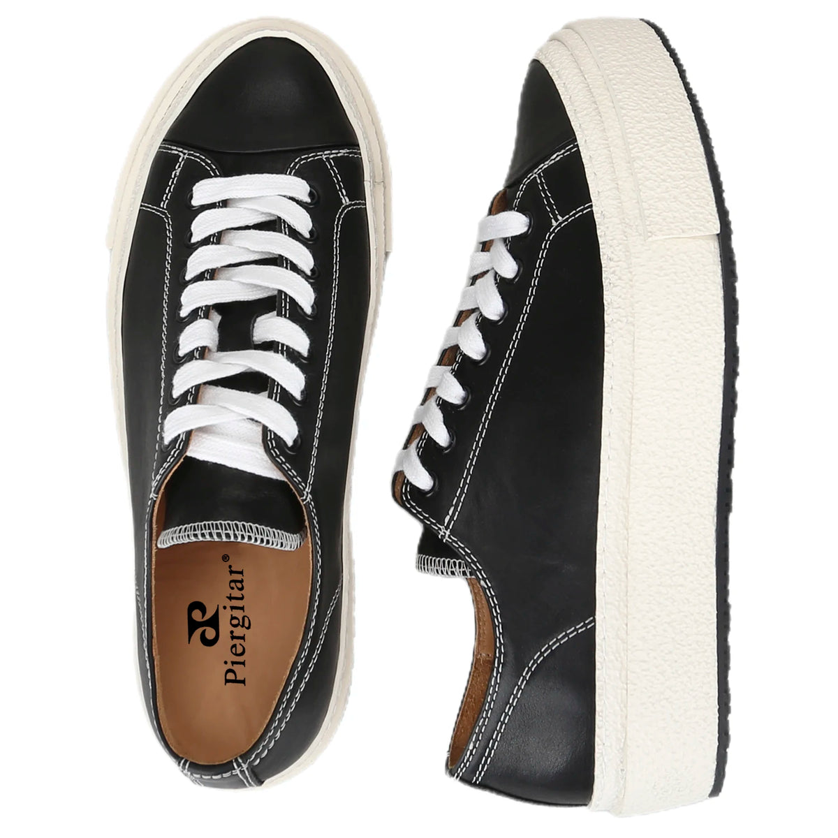Sneakers Cuir de Veau Goodyear Semelle Rehaussante Homme – CLEVI Paris