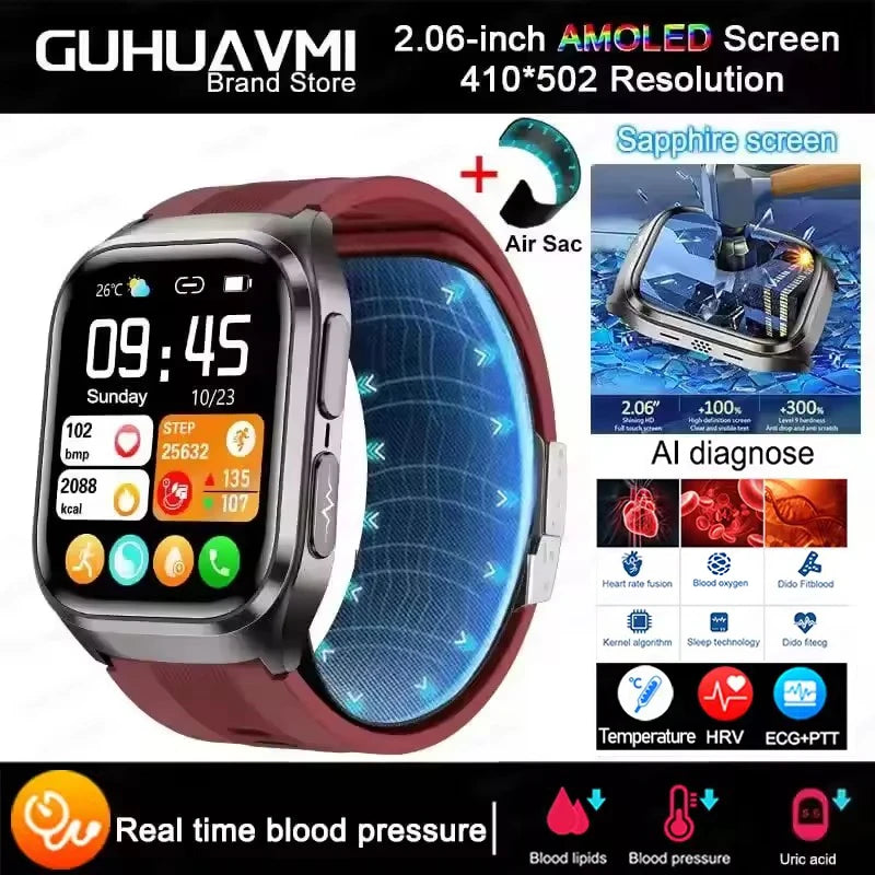 Montre GUHUAVMI AMOLED 2,06″ Bluetooth – CLEVI Paris