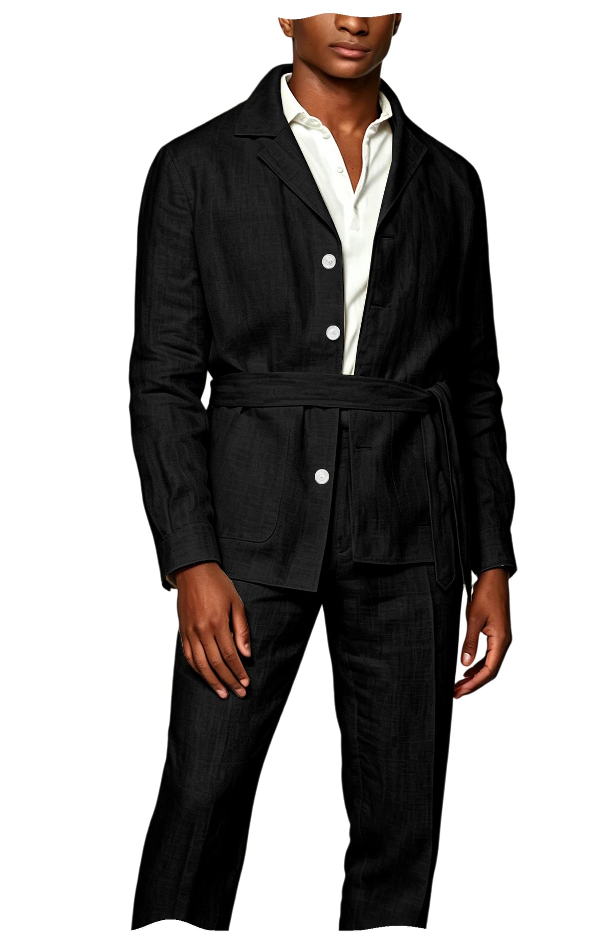Costume lin-coton homme 2 pièces – CLEVI Paris