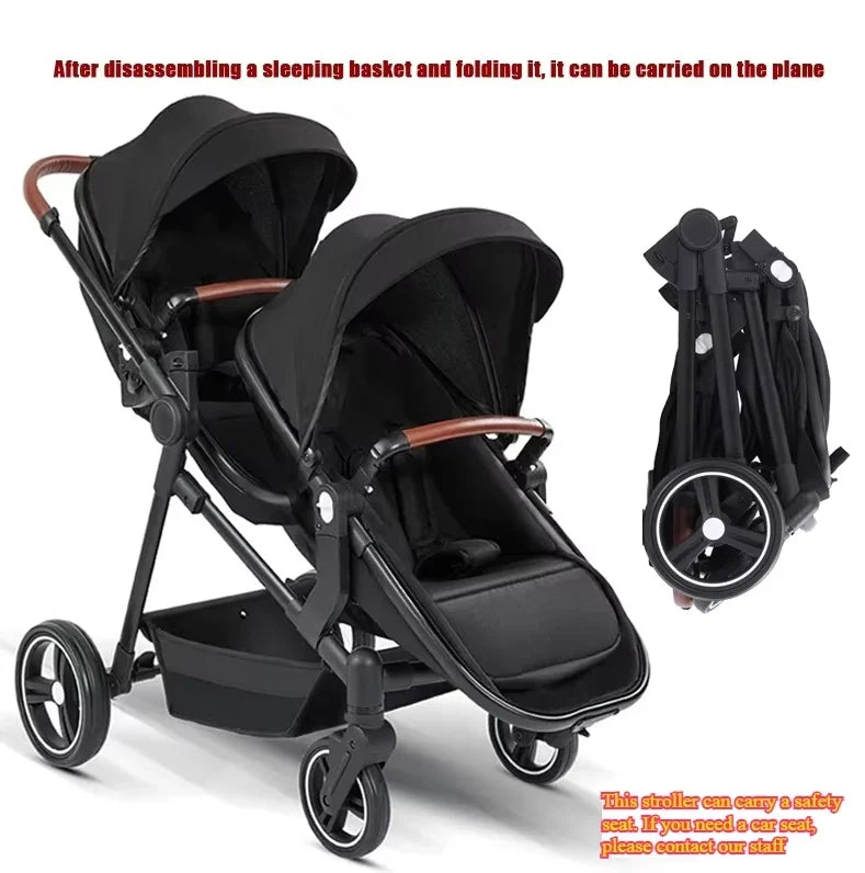 Poussette double pliable S-600 – CLEVI Paris