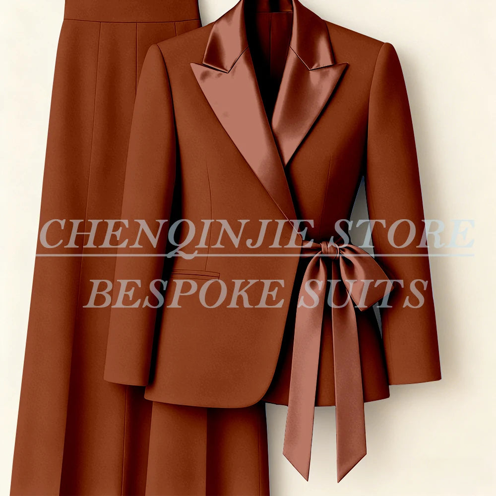 Tailleur femme blazer et pantalon large – CLEVI Paris