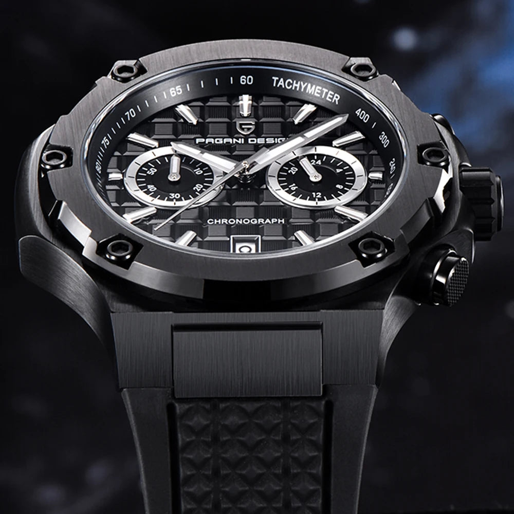 Montre Chronographe Homme Pagani Design PD-YS032 Quartz Saphir AR Lumineux 10 Bar Sport Luxe 5 Coloris – CLEVI Paris
