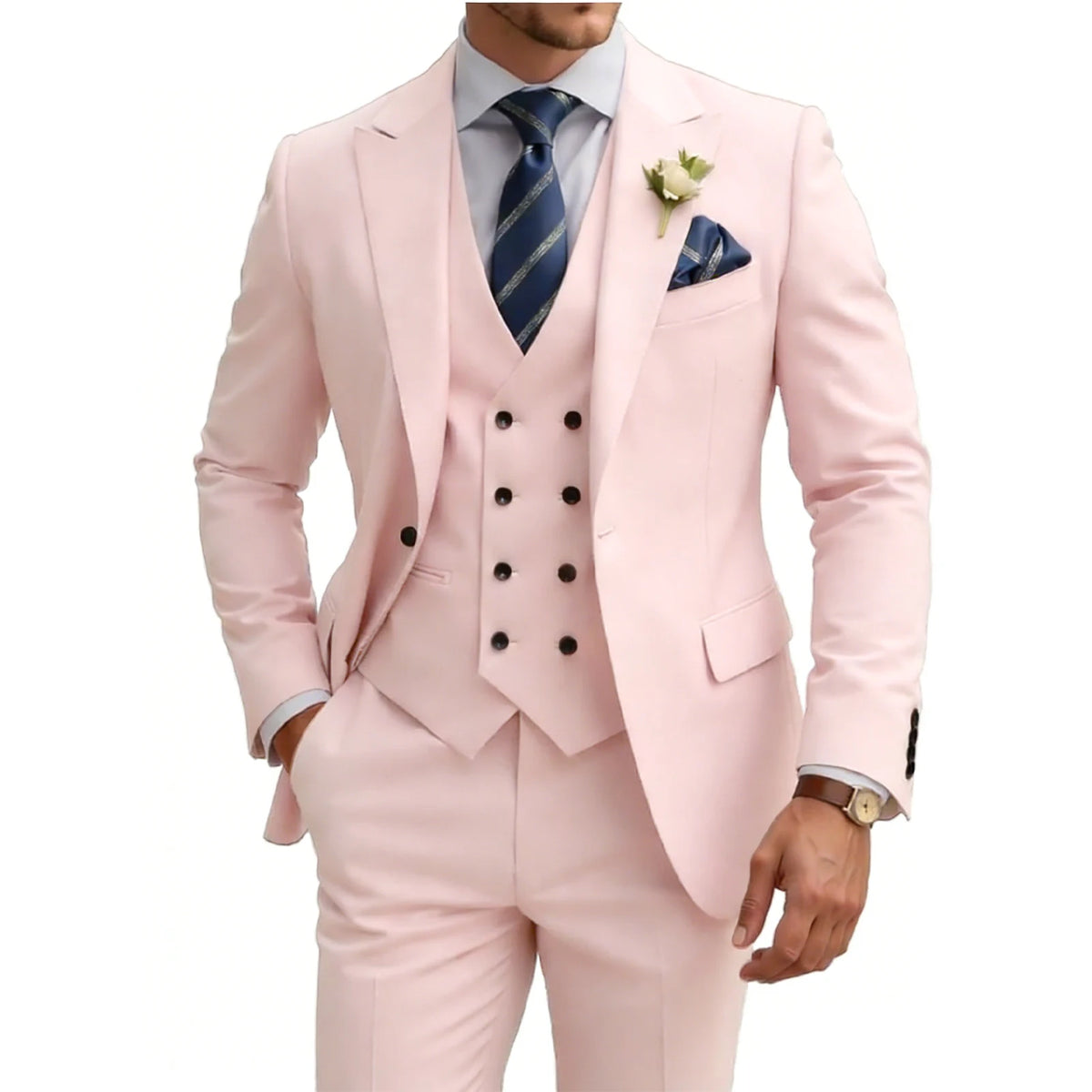 Costume homme 3 pièces, coupe ajustée – CLEVI Paris