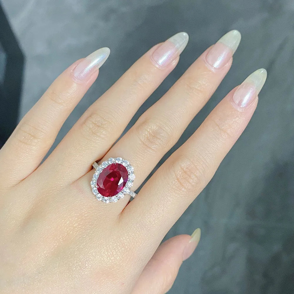 Bague Femme Rubis Or Blanc 18K – CLEVI Paris