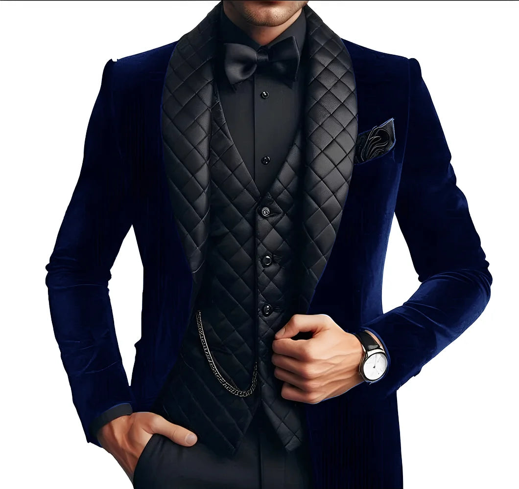 Costume homme noir trois pièces ajusté – CLEVI Paris