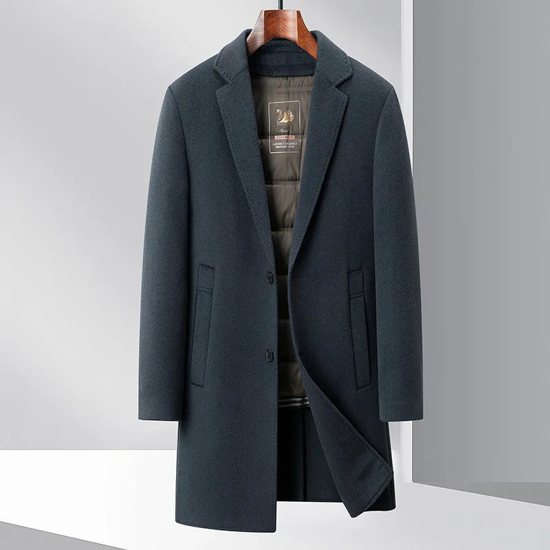 Manteau homme laine et doublure amovible – CLEVI Paris