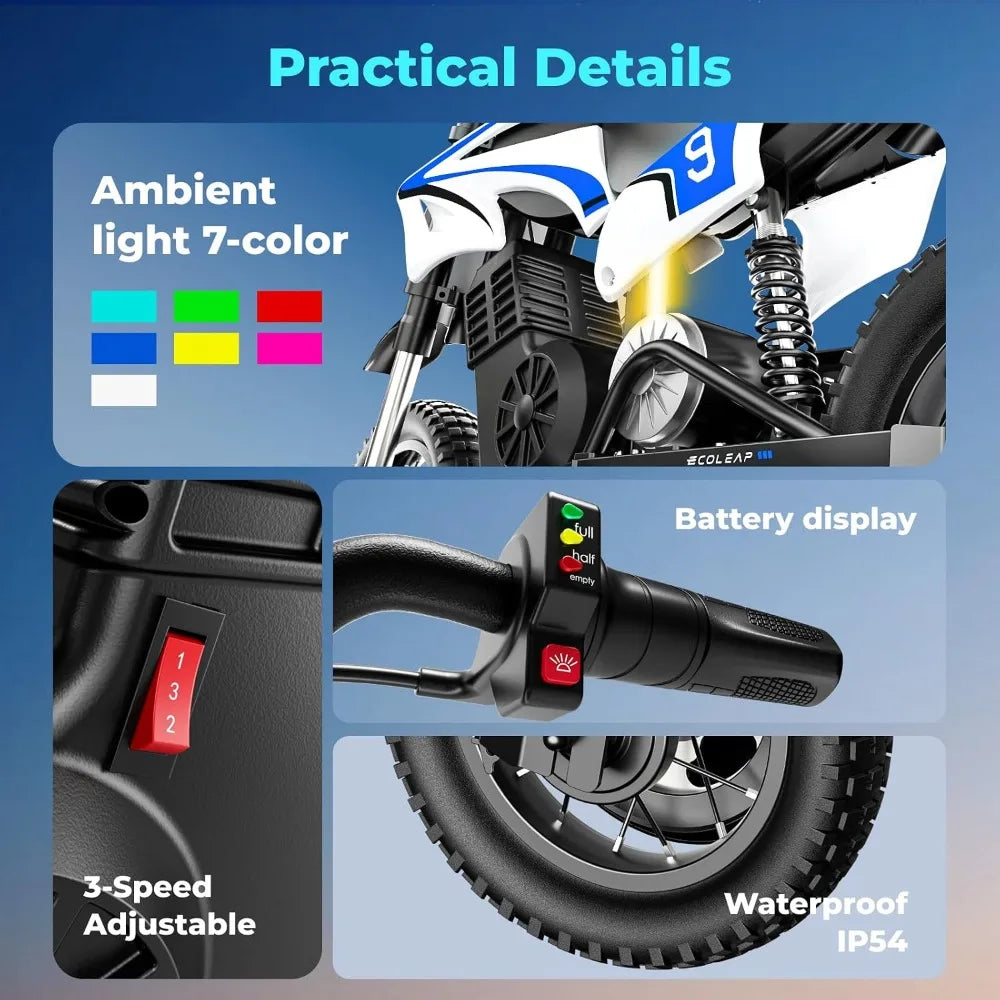 Moto électrique tout-terrain K1 36 V – CLEVI Paris