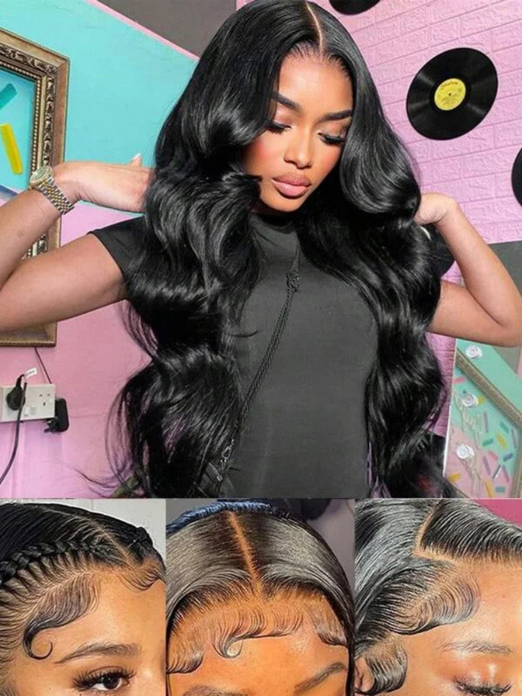 Perruque Body Wave Cheveux Humains HD Lace Glueless 250% Densité Remy Hair Brésiliens – CLEVI Paris