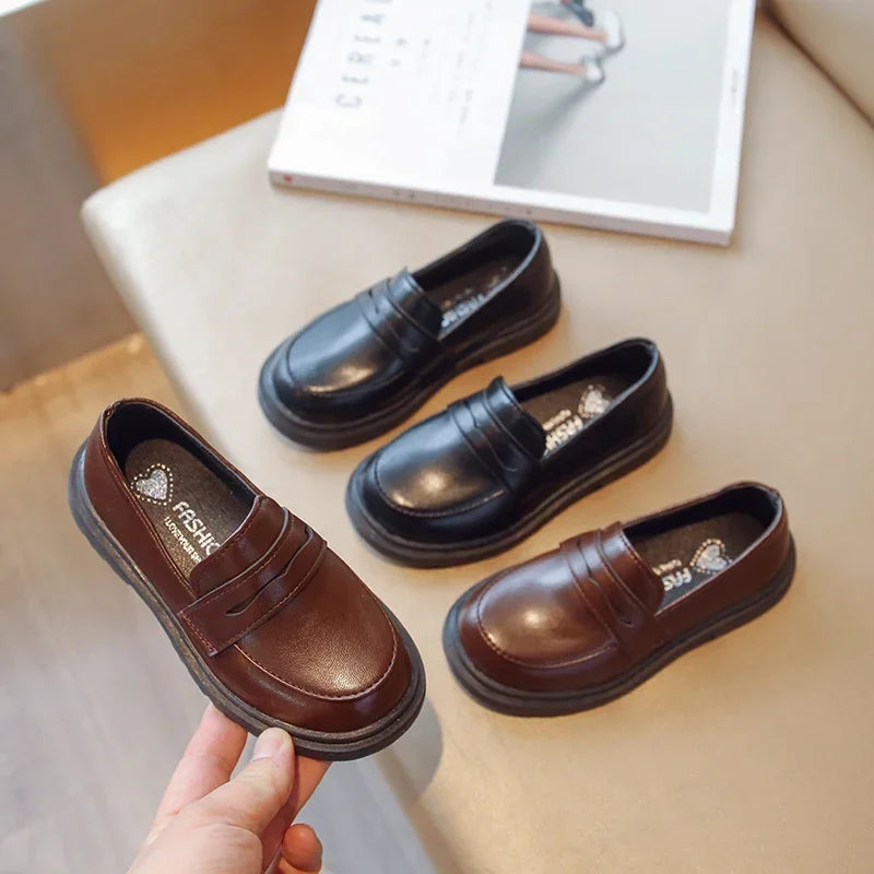 Mocassins enfant rétro style britannique – CLEVI Paris