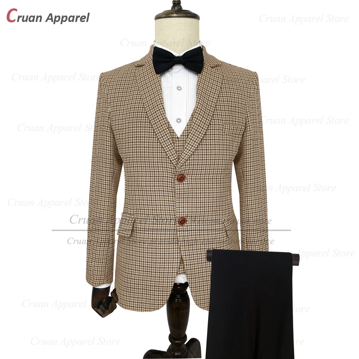 Costume homme 3 pièces à carreaux – CLEVI Paris