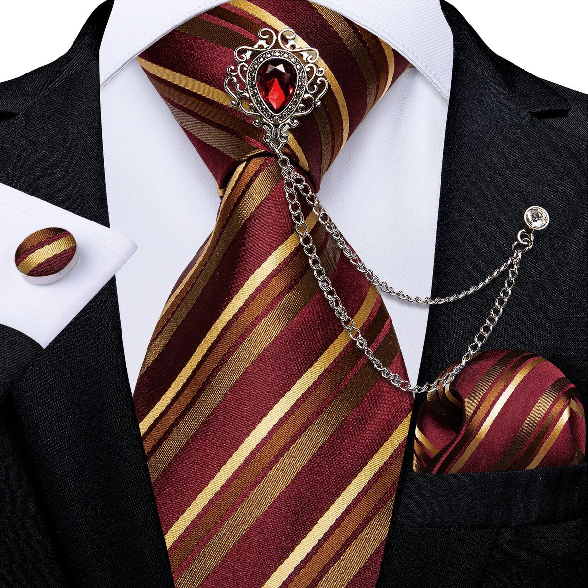 Coffret cravate homme, pochette et accessoires – CLEVI Paris
