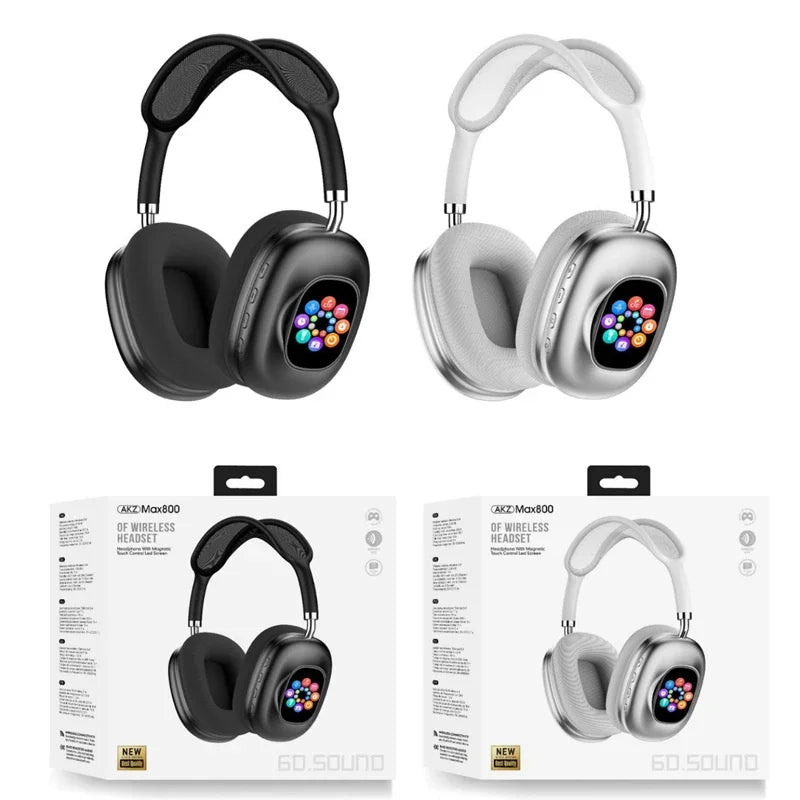 Casque Bluetooth 2-en-1 Écran Tactile & Mini Enceinte – CLEVI Paris